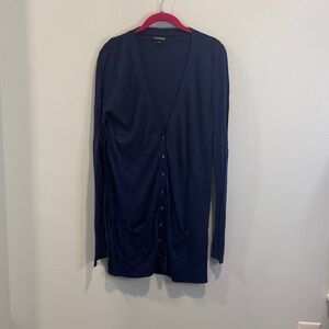 Express long cardigan tunic sweater L